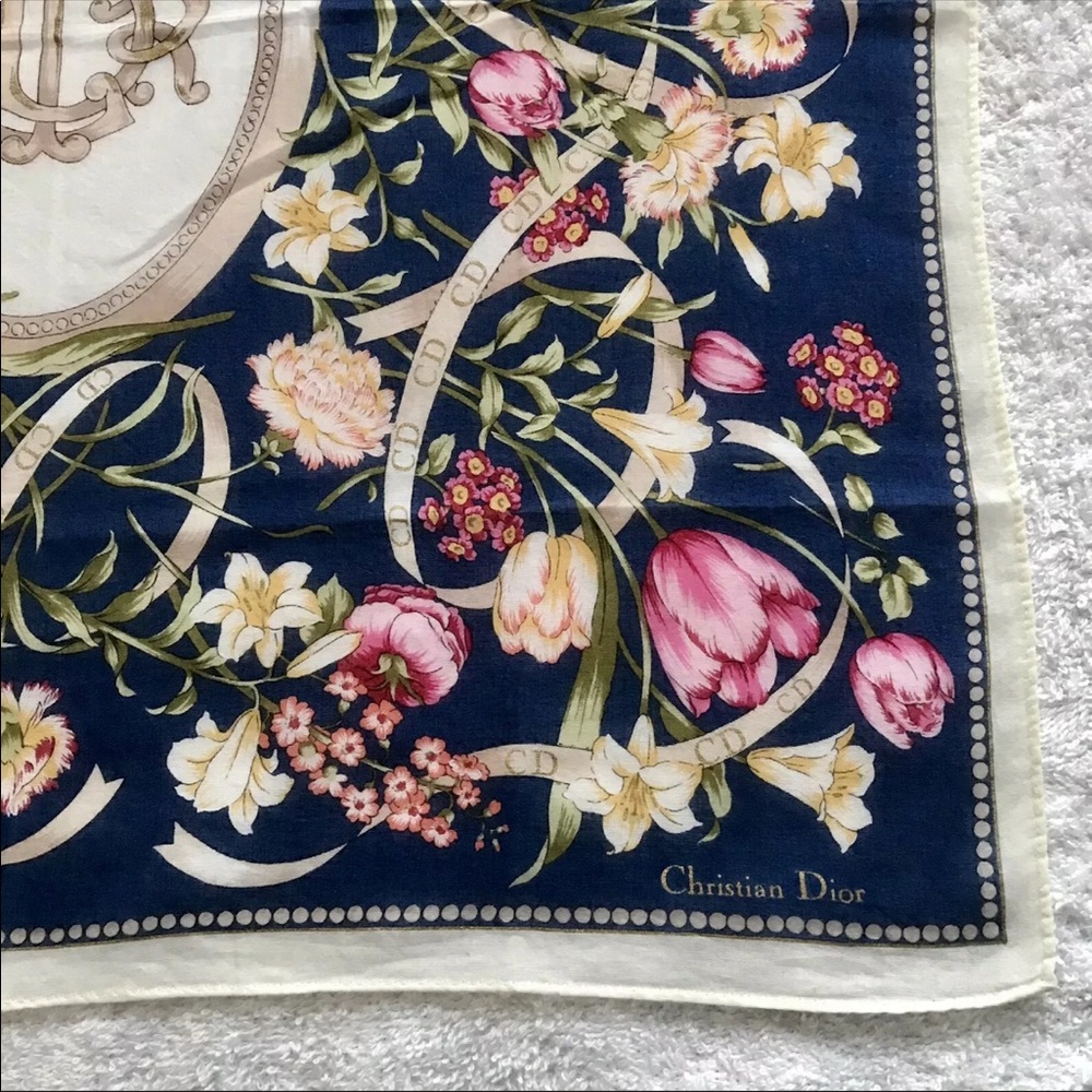 Dior scarves handkerchief vintage bag wrap - Picture 2 of 6